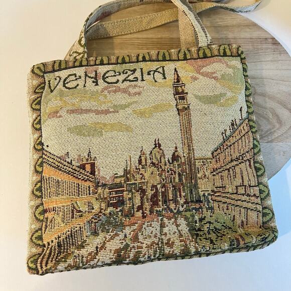 Venezia Italy Lightweight Tapestry Tote Farmers Market Bag - Picture 13 of 13